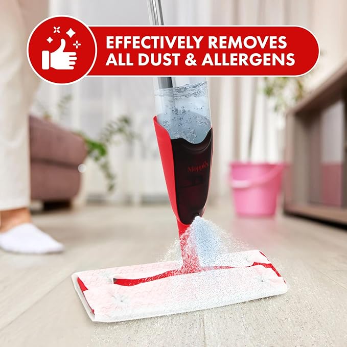 Spray Mop for Floor Cleaning Spray, Premium Cleaning Mop with 10 Disposable Sheets for Quick, Mess Free Mopping, Perfect Hard Wood Floor Cleaner Mop for Mopping and Shining Floors